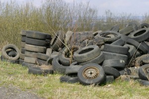 Used Tires Are Too Often Recycled as Rubber Mulch